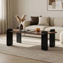 Nordure Mesa de Centro Venezia Walnut y Wood Black